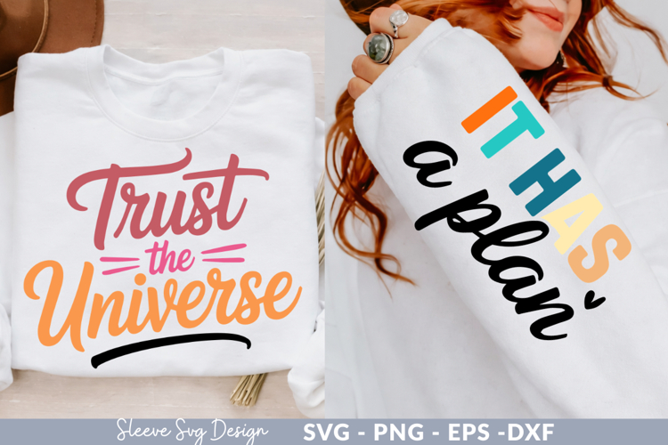 Trust the Universe - Inspirational SVG Craft Design for DIY