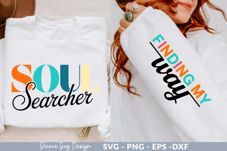 soul searcher Sleeve svg design,motivational quotes svg