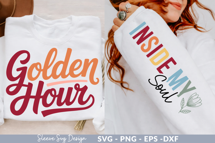 golden hour Sleeve svg design,motivational quotes svg design