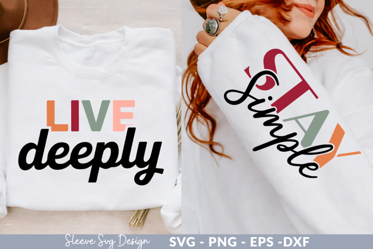 live deeply Sleeve svg design,motivational quotes svg design