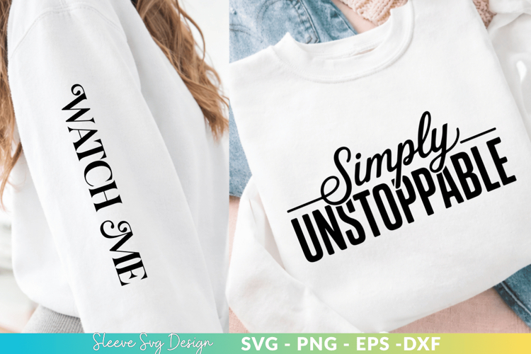 Sleeve and Body SVG Craft Designs for DIY T-Shirt Printing