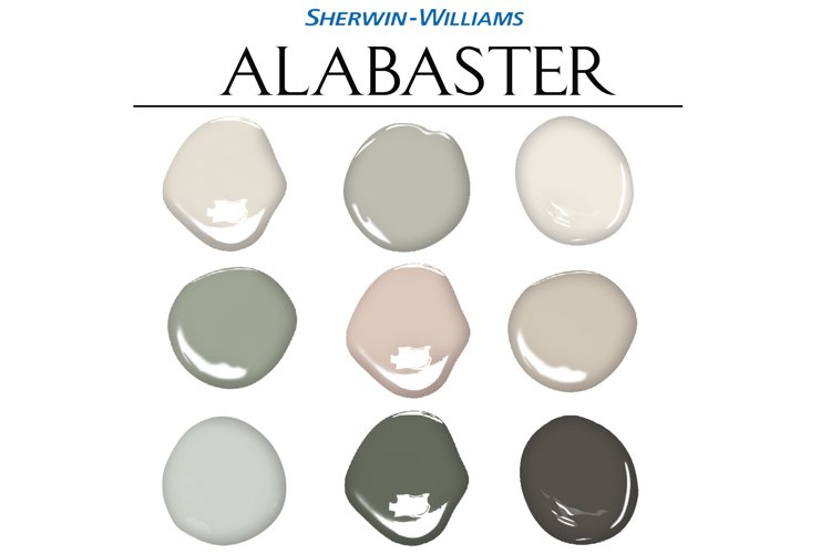 Sherwin Williams Alabaster Paint Palette, Complementary Home