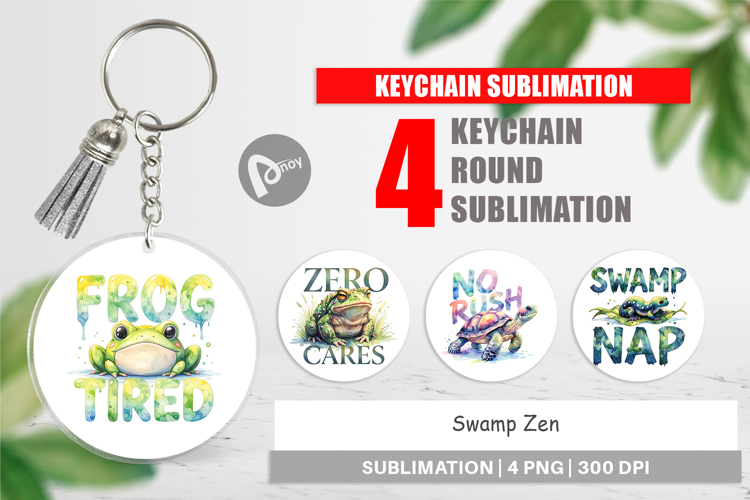 Swamp Zen Ugly-Cute Frog Keychain