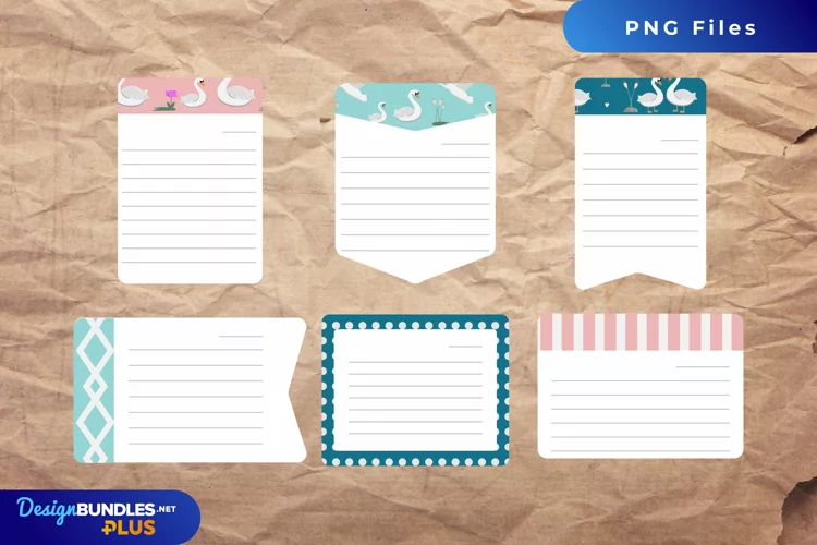 Swan Shaped Journaling Pages