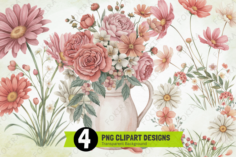 Spring Flowers Clipart PNG, spring flowers clipart png