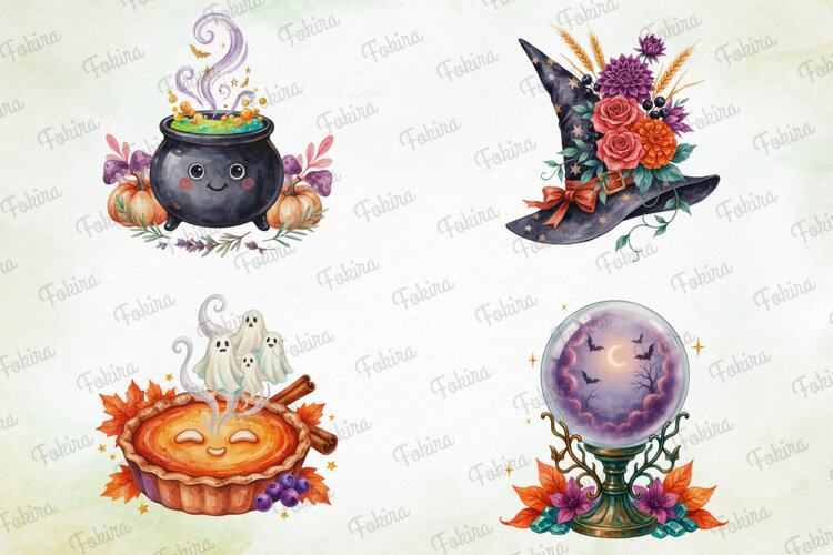 Spooky Pumpkin Whimsy Clipart PNG, spooky pumpkin whimsy png example image 1