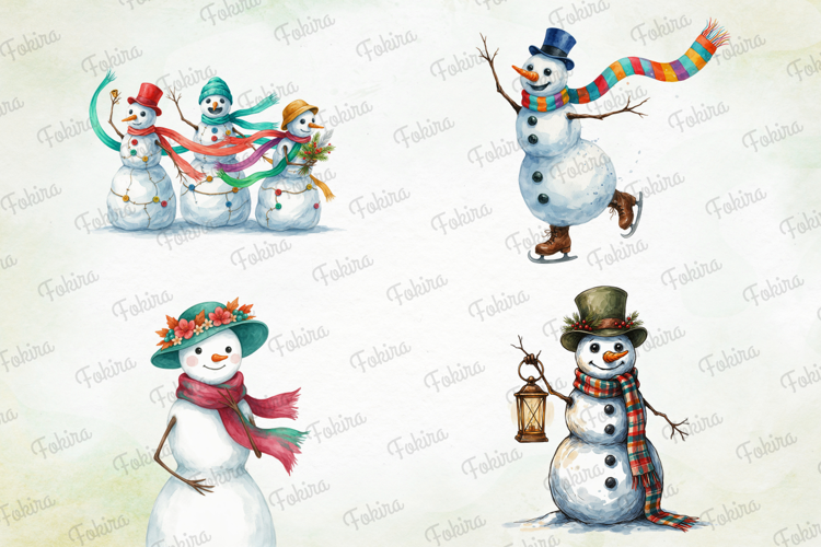 Winter Snowfolk Clipart PNG, winter snowfolk clipart png,