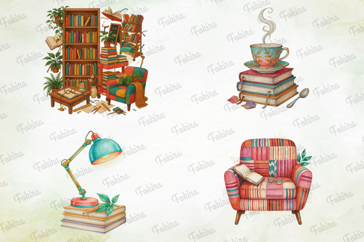 Bookish Reading Clipart PNG, bookish reading clipart png
