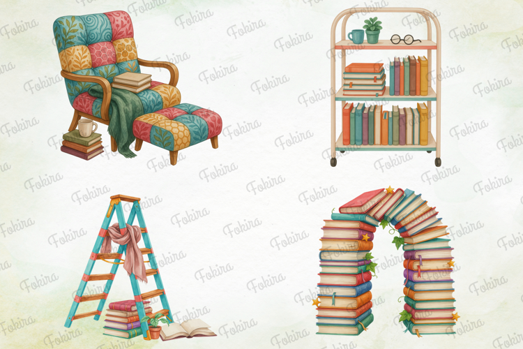 Bookish Reading Clipart PNG, bookish reading clipart png