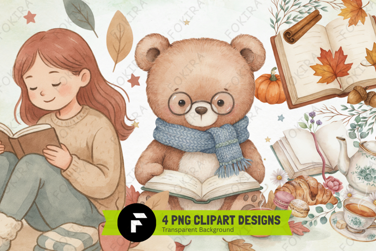 Reading Time Clipart PNG, reading time clipart png
