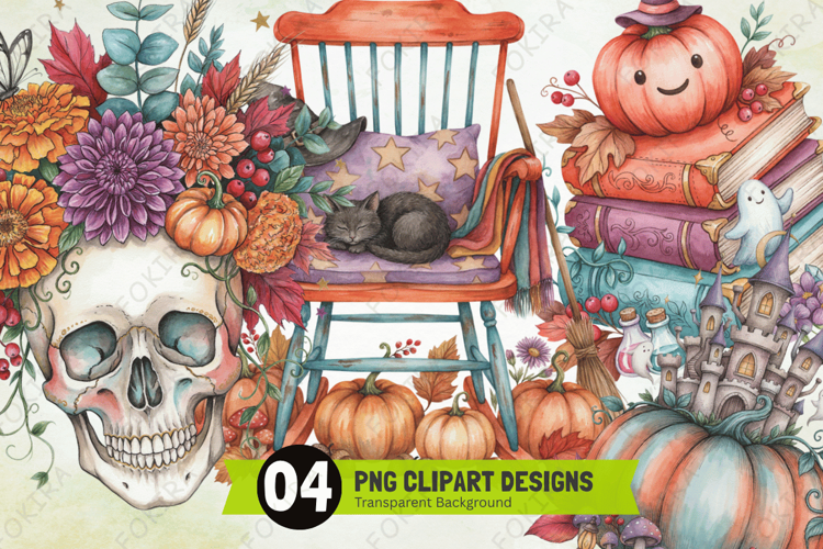 spooky harvest clipart png,autumn halloween clipart, pumpkin