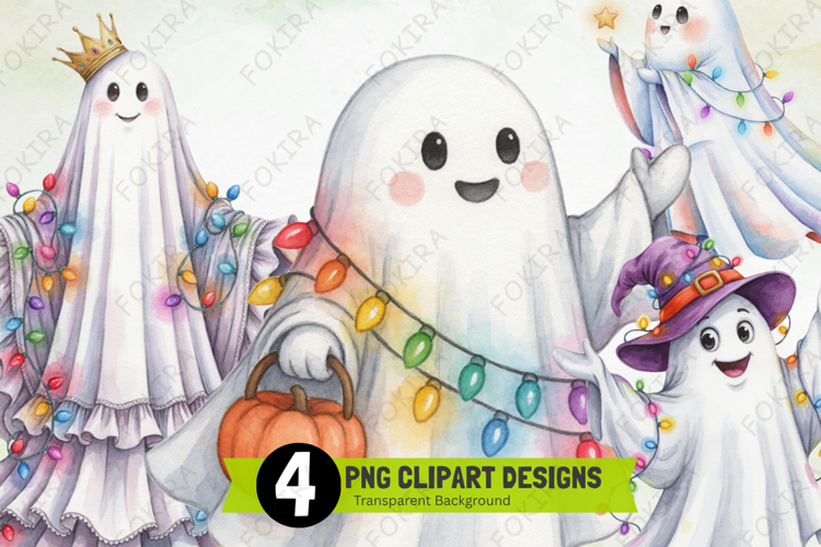 cute ghost clipart png, spooky ghost sublimation png