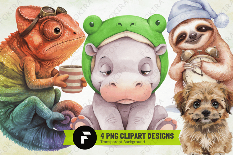Funny Grumpy Animals Clipart PNG, funny grumpy animals png