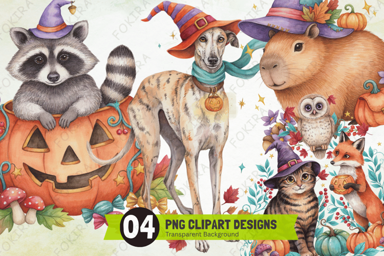 Witchy Tails Animal Clipart PNG, witchy tails animal clipart