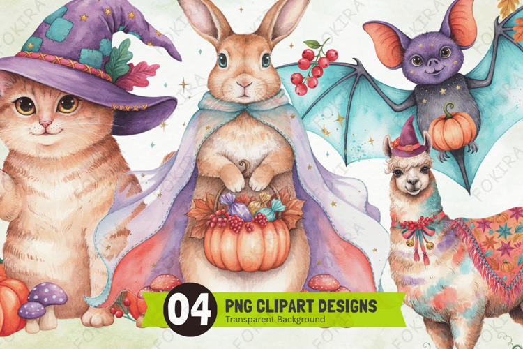 Witchy Tails Animal Clipart PNG, witchy tails animal clipart