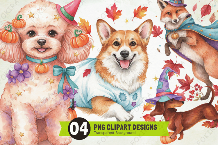 Witchy Tails Animal Clipart PNG, witchy tails animal clipart