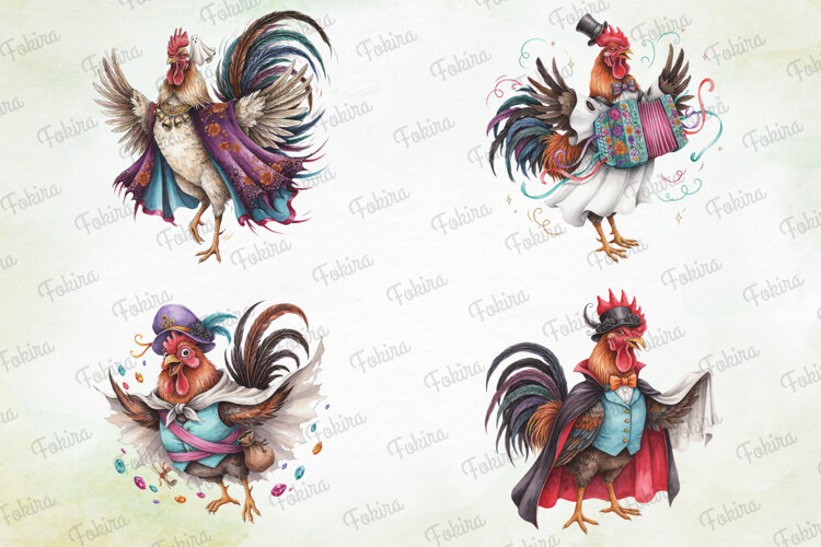 Haunted Harvest Rooster Clipart PNG, haunted harvest rooster example image 1