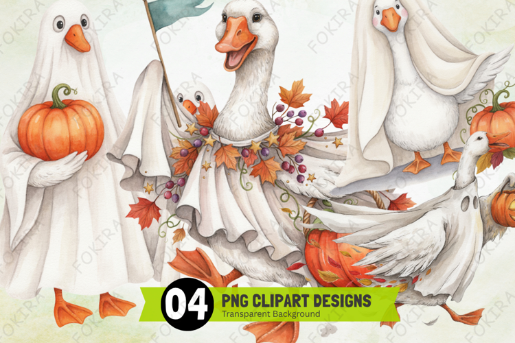 Harvest Goose Halloween Clipart PNG, harvest goose clipart