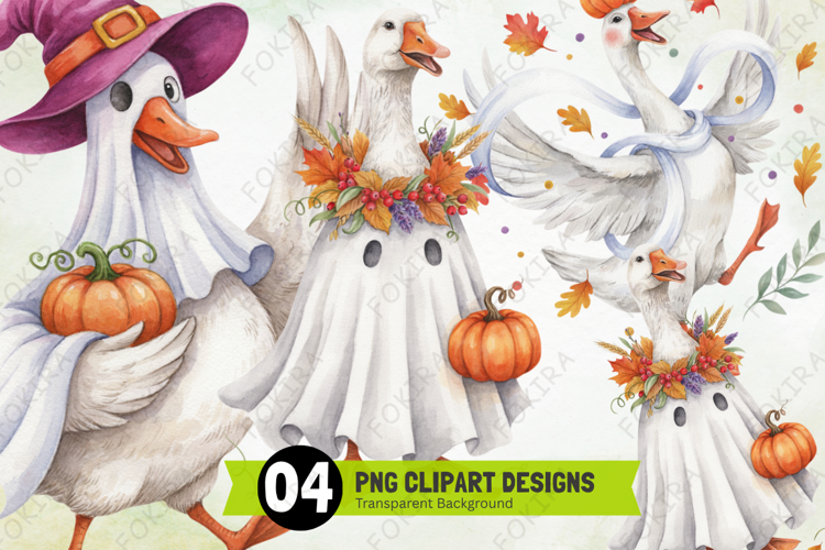 Harvest Goose Halloween Clipart PNG, harvest goose clipart