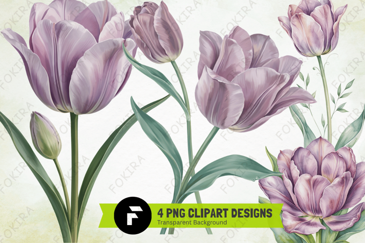 Watercolor Tulips Clipart png, watercolor tulips clipart png