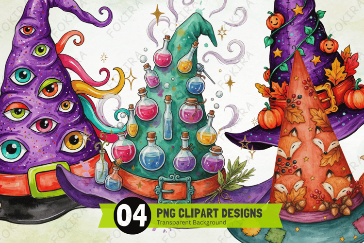 Witch Hat Carnival Clipart PNG, witch hat carnival clipart