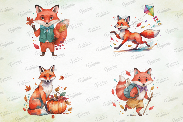 Woodland Fox Clipart PNG, woodland fox clipart png, cute fox