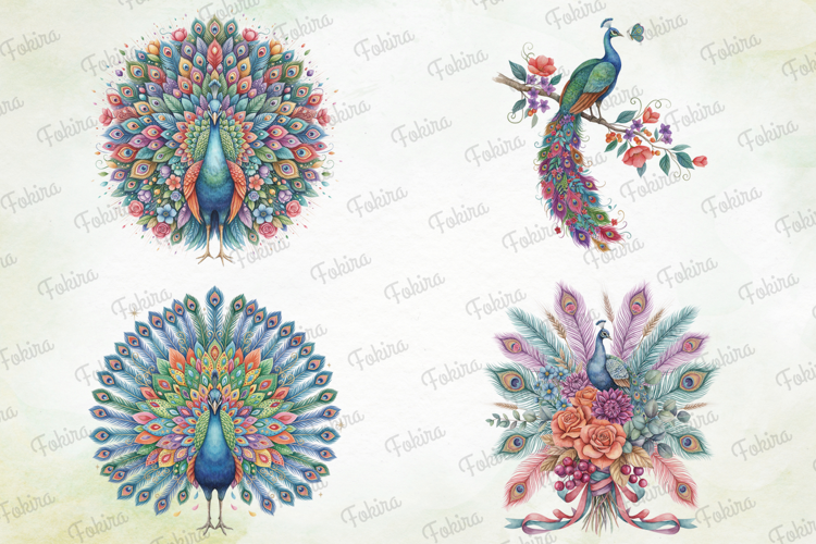 Jeweled Peacock Clipart png, jeweled peacock clipart png,
