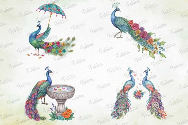 Jeweled Peacock Clipart png, jeweled peacock clipart png,