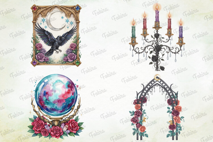 Moonlight Mystical Clipart PNG, moonlight mystical clipart example image 1