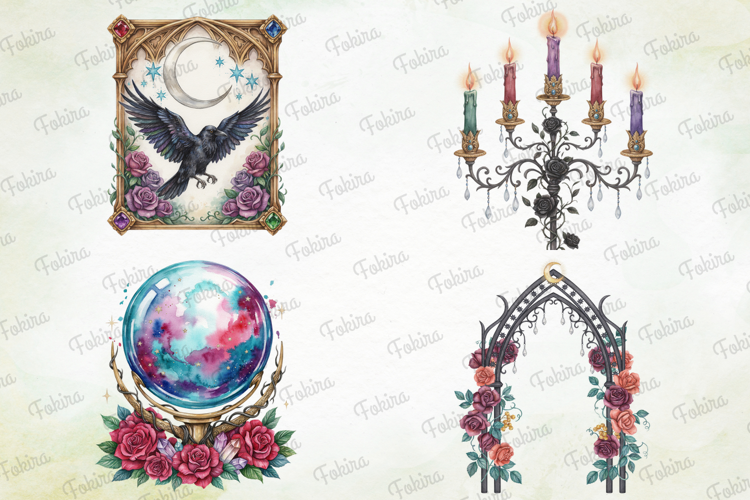 Moonlight Mystical Clipart PNG, moonlight mystical clipart