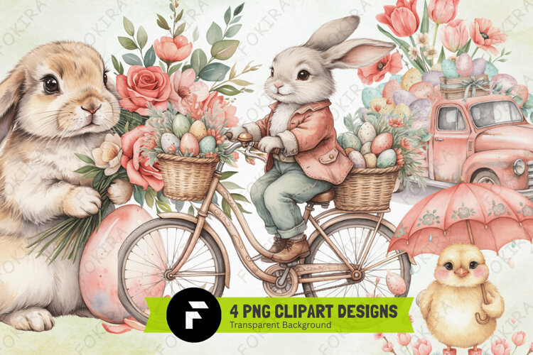 Whimsical Easter Clipart png, whimsical easter clipart example image 1