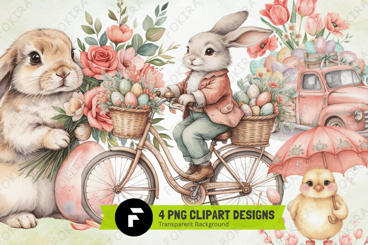 Whimsical Easter Clipart png, whimsical easter clipart