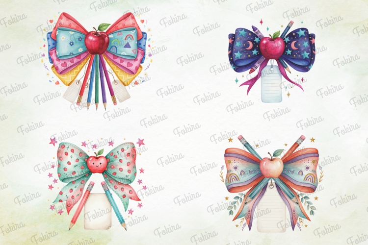 Back to School Bow Clipart PNG, back to school bow clipart
