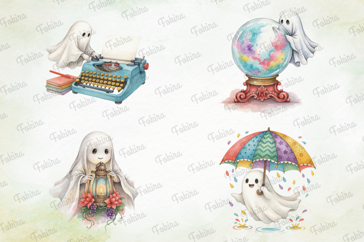 Cozy Ghost Storybook PNG, cozy ghost clipart, ghost storyboo