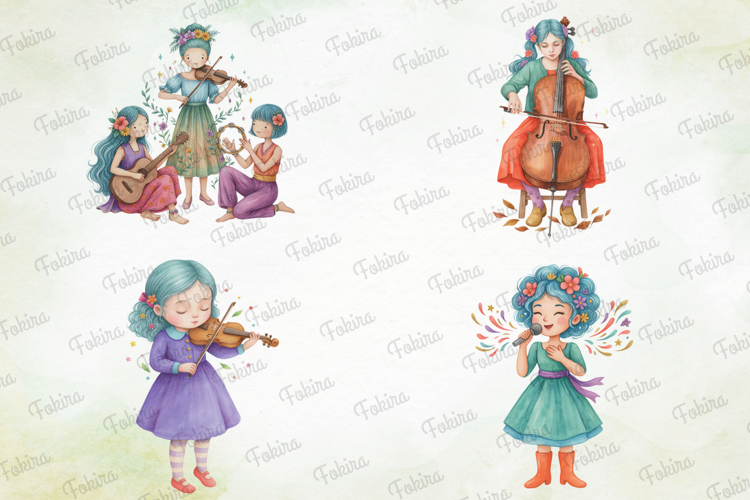 Melody Meadow Girls Clipart PNG melody meadow girls clipart