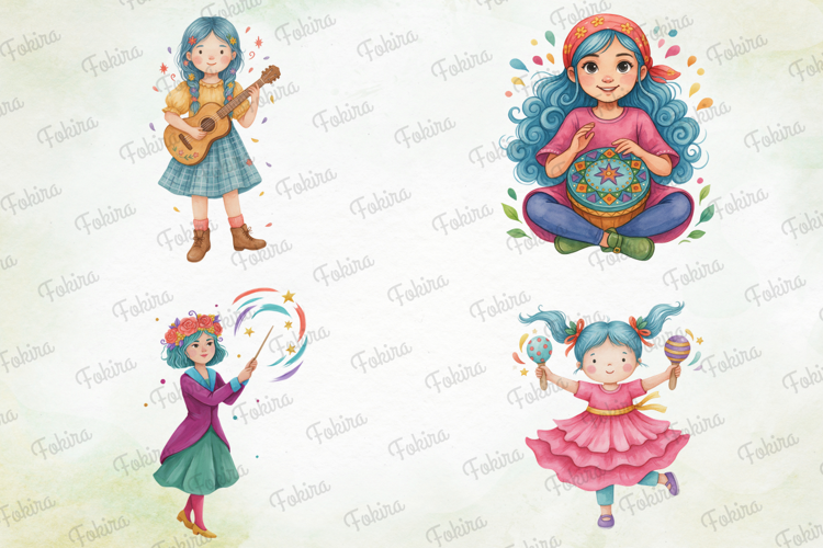 Melody Meadow Girls Clipart PNG melody meadow girls clipart