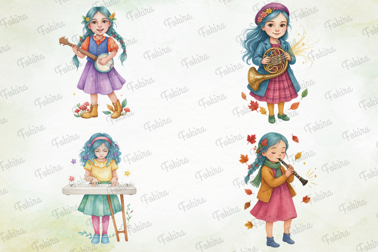 Melody Meadow Girls Clipart PNG melody meadow girls clipart