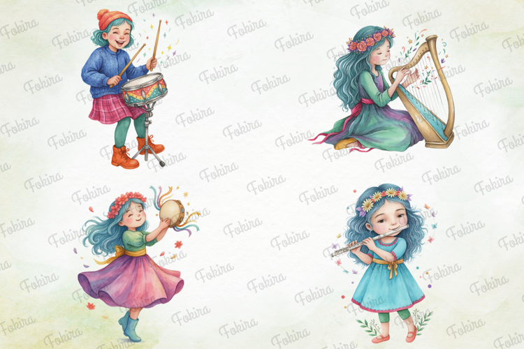 Melody Meadow Girls Clipart PNG melody meadow girls clipart