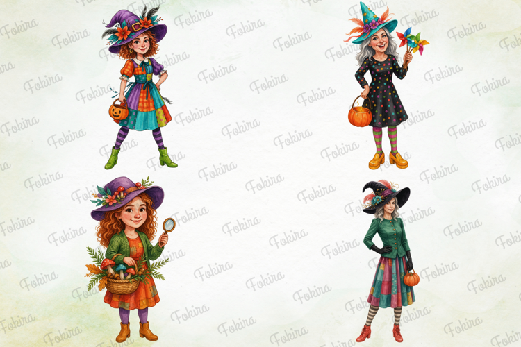 Witchy Fashion Halloween PNG, witchy fashion clipart png