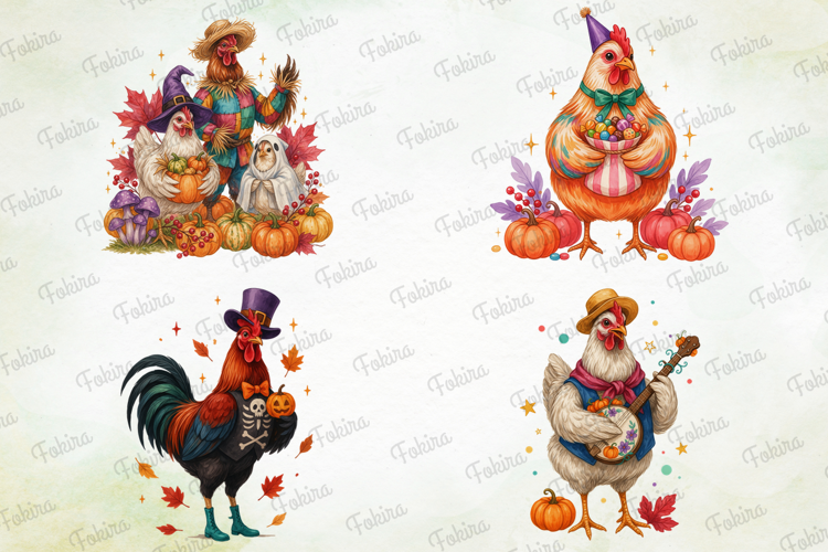 Halloween Chicken Clipart PNG, halloween chicken clipart png