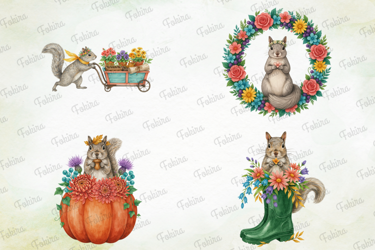 Squirrel Garden Clipart PNG, squirrel garden clipart png,