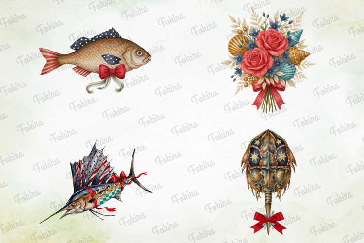Patriotic Seaside Clipart PNG, patriotic seaside clipart png