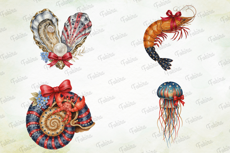 Patriotic Seaside Clipart PNG, patriotic seaside clipart png