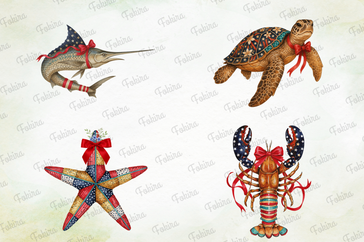 Patriotic Seaside Clipart PNG, patriotic seaside clipart png