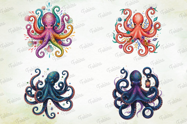 Ocean Octopus Clipart PNG, ocean octopus clipart png,octopus example image 1