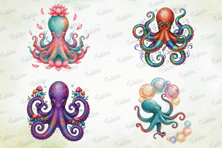 Ocean Octopus Clipart PNG, ocean octopus clipart png,octopus example image 1
