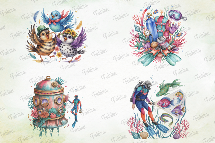 Deep Sea Diving Clipart PNG, deep sea diving clipart png
