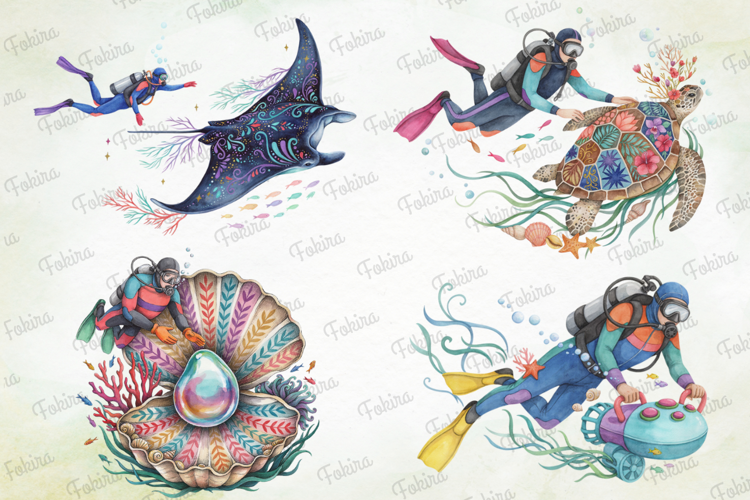 Deep Sea Diving Clipart PNG, deep sea diving clipart png
