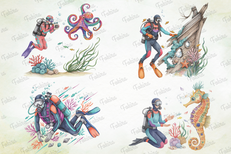 Deep Sea Diving Clipart PNG, deep sea diving clipart png