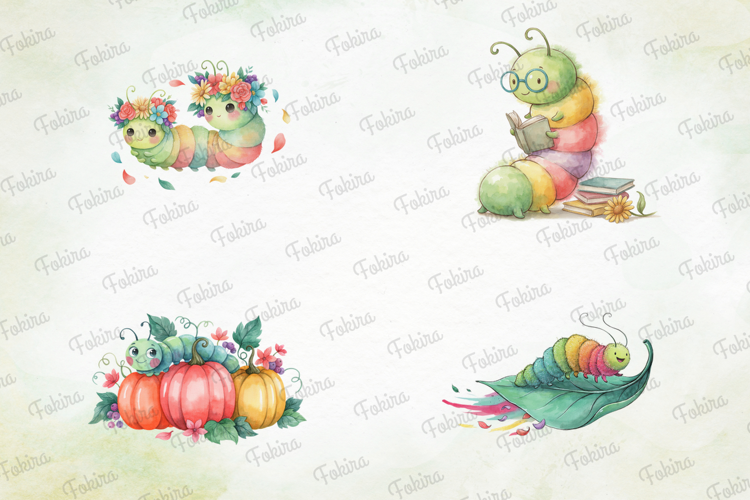 Garden Caterpillar Clipart PNG, cute caterpillar clipart png